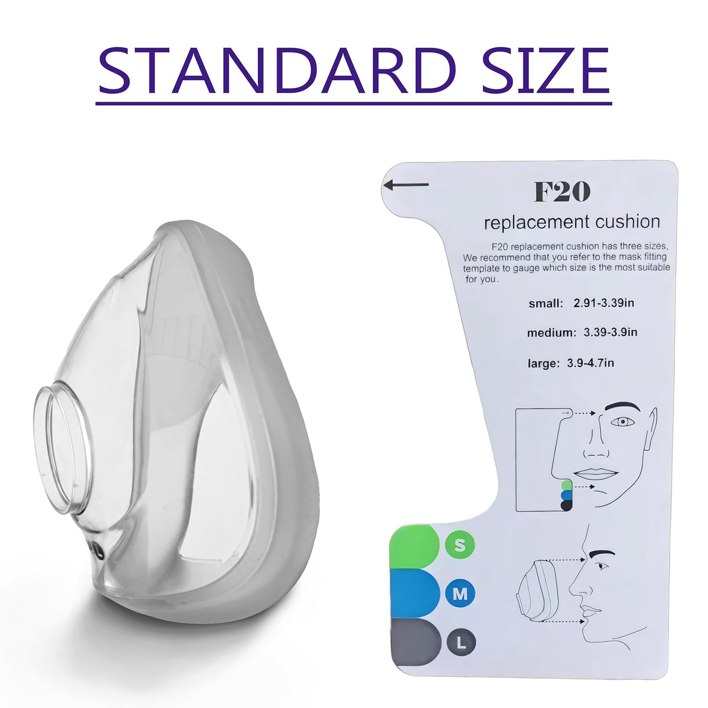 Пакет 2 броя възглавници за целолицева маска AirFit F20 - (L)